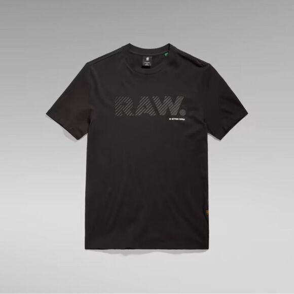 G-Star Black Short Sleeve Tee with Tonal RAW Design mens XL cotton basic - Picture 1 of 6
